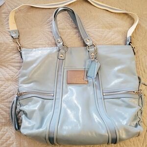 Coach Sky Blue Shoulder Bag